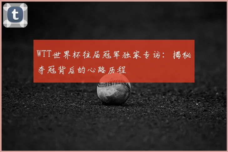WTT世界杯往届冠军独家专访：揭秘夺冠背后的心路历程